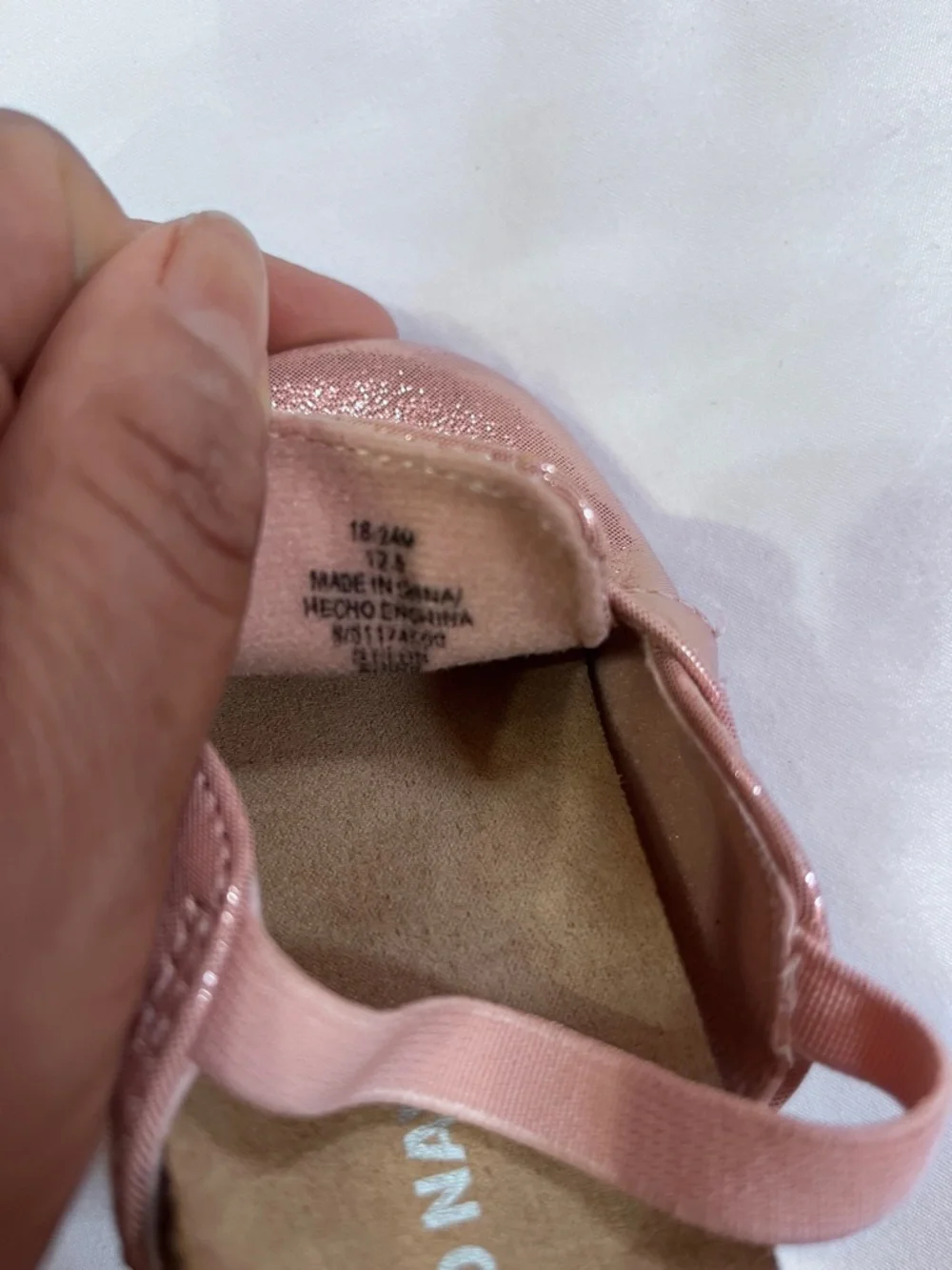 Old Navy Shimmer Pink Girls' Slip-On Moccasins